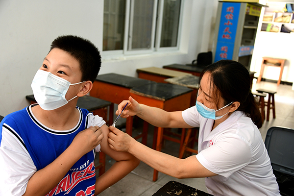 河北广平：为12--14周岁年龄段人群接种疫苗