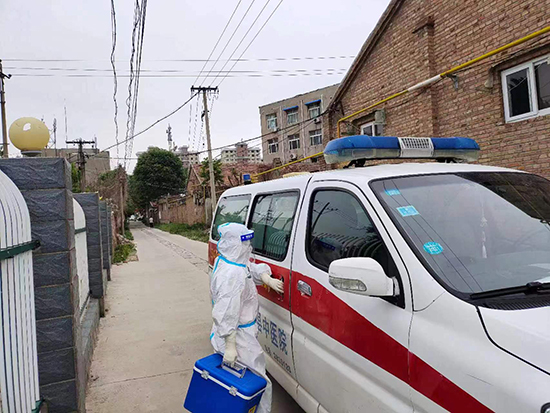馆陶县中医院全员参加核酸筛查样本转运团队